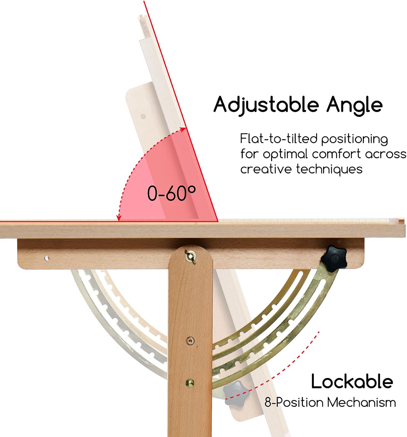 Wood Adjustable Drafting Table