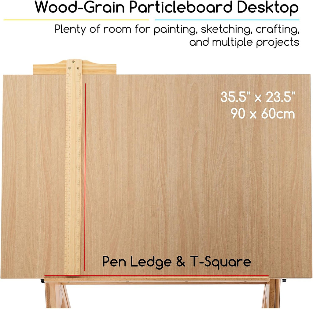 Wood Adjustable Drafting Table