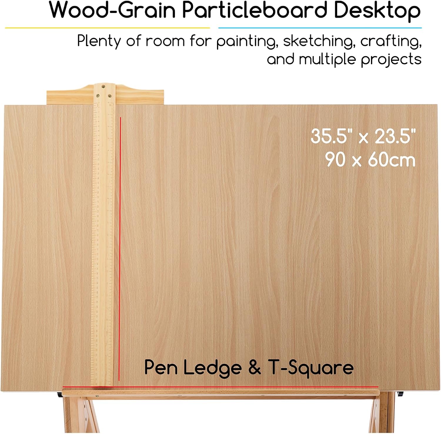 Wood Adjustable Drafting Table