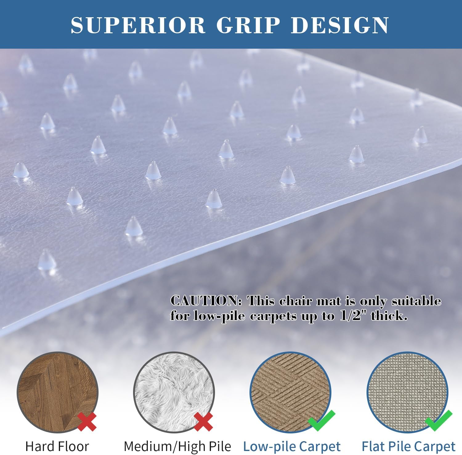 Non‑Slip Chair Mat