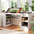 White Drafting Craft Table