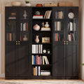 80" Tall Glass Door Bookcase