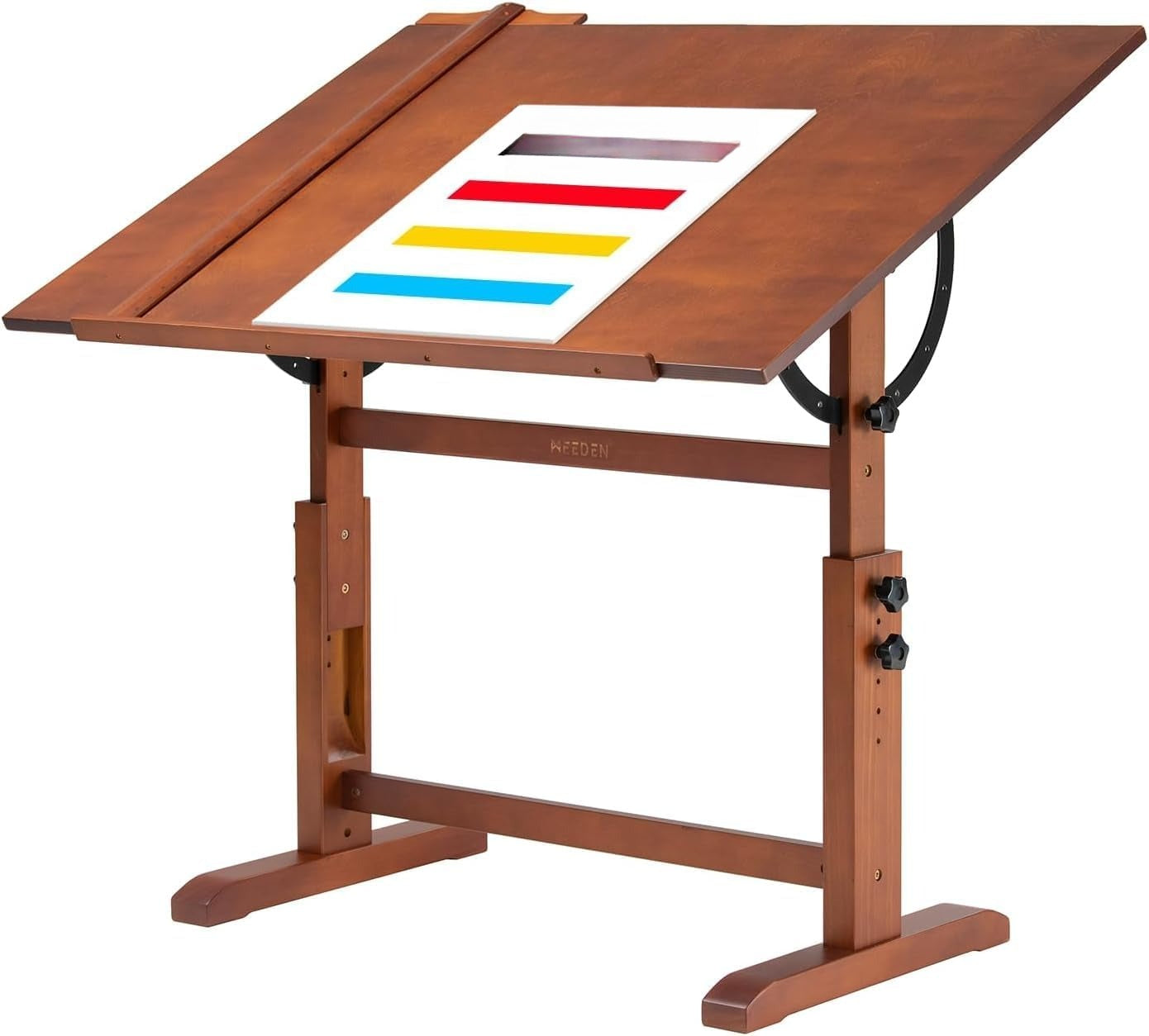 Large Wood Drafting Table