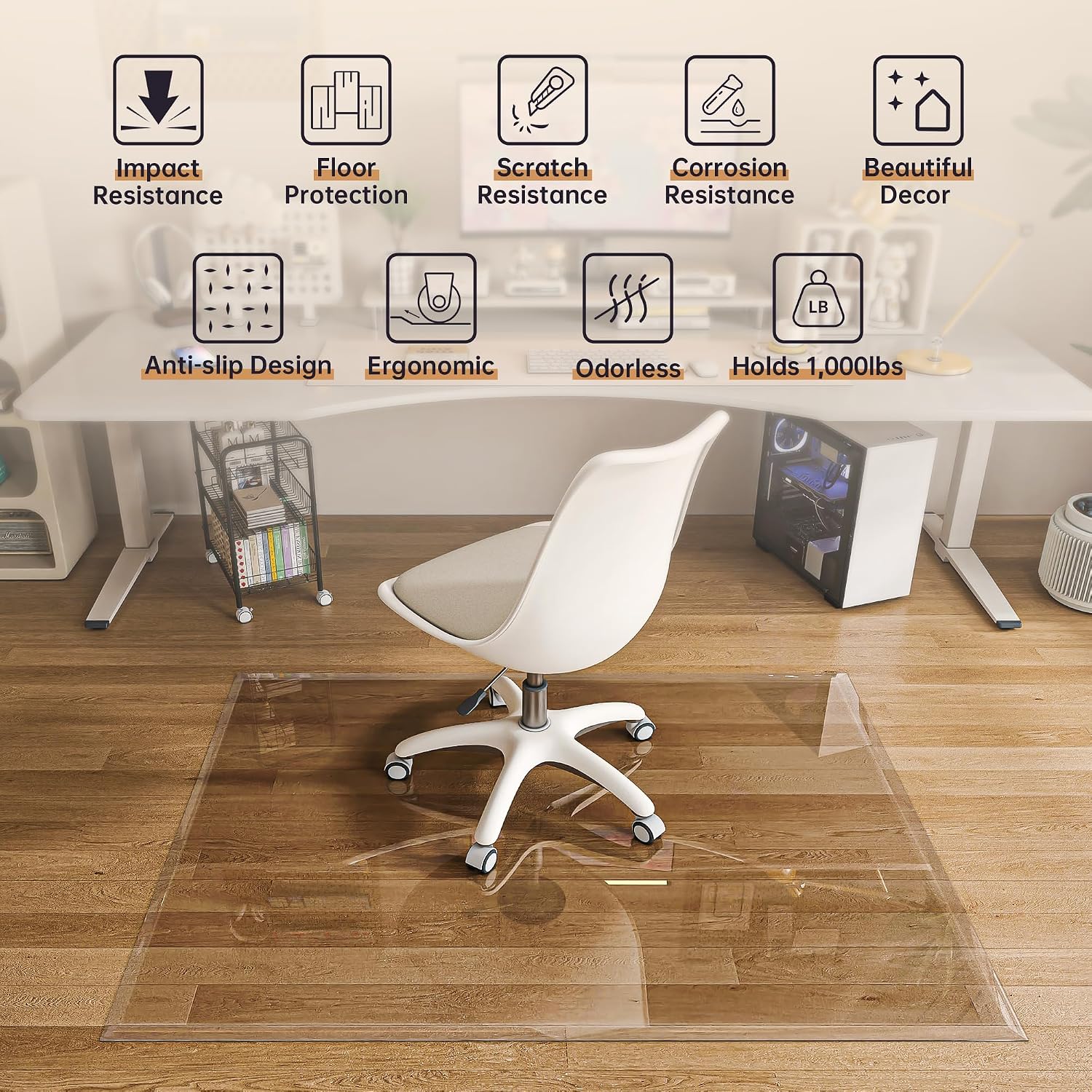 Glass Office Chair Mat