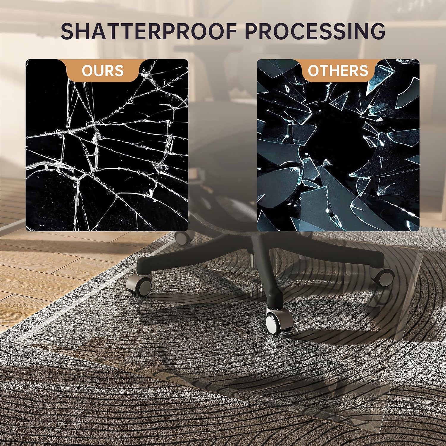 Glass Office Chair Mat